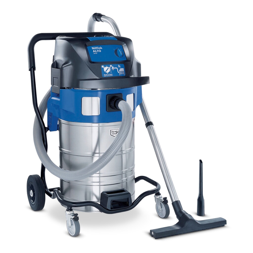 Industriële stofzuiger Nilfisk® ATTIX 961-01 PC, nat + droog, 2 x 1.500 W, 70 l Product afbeelding: Industriële stofzuiger Nilfisk® ATTIX 961-01 PC, nat + droog, 2 x 1.500 W, 70 l