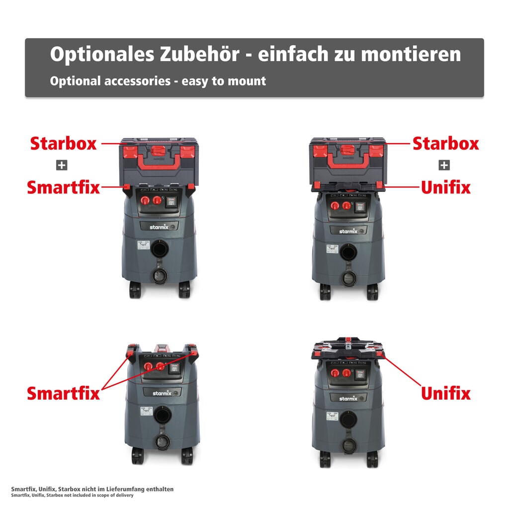 Productafbeelding nr. 9: Industriële stofzuiger starmix iPulse, stofklasse M, 1.600 W, 35 l