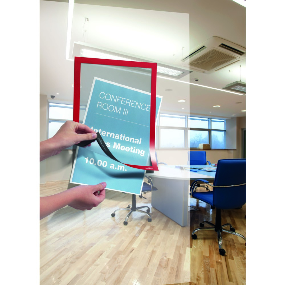 Productafbeelding nr. 8: Infoframe DURABLE DURAFRAME®, zelfklevend, DIN A4, rood