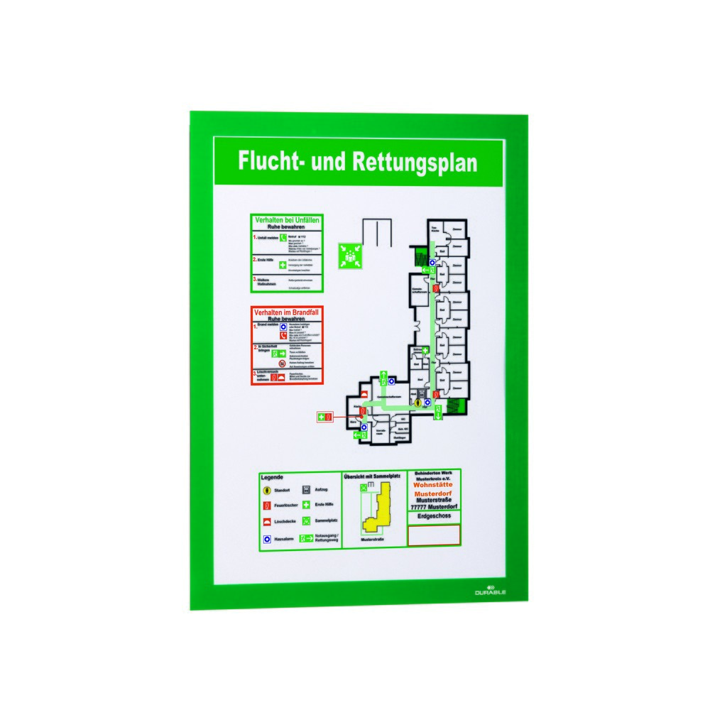 Productafbeelding nr. 9: Infoframe DURABLE DURAFRAME®, zelfklevend, DIN A4, groen