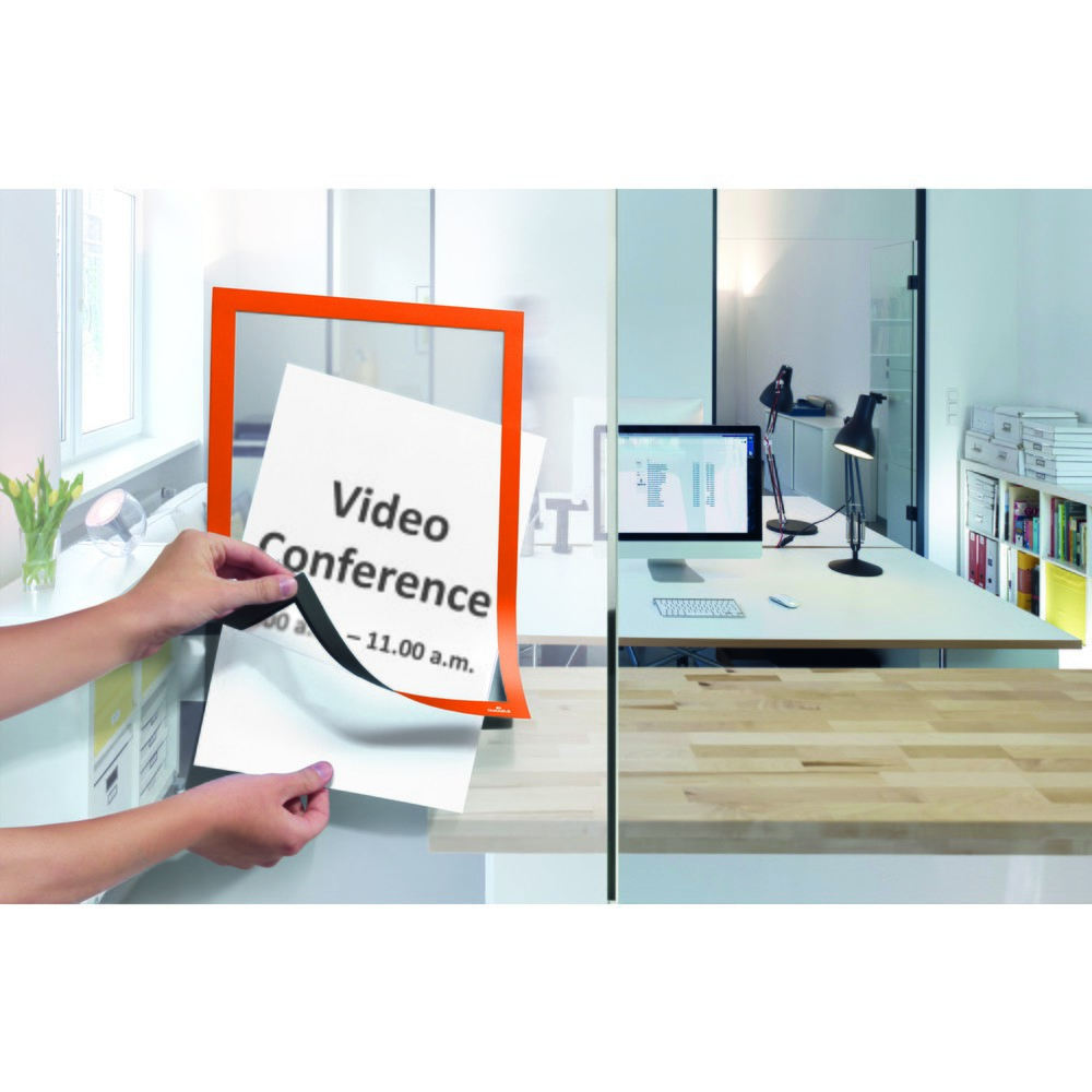 Productafbeelding nr. 11: Infoframe DURABLE DURAFRAME®, zelfklevend, DIN A4, oranje