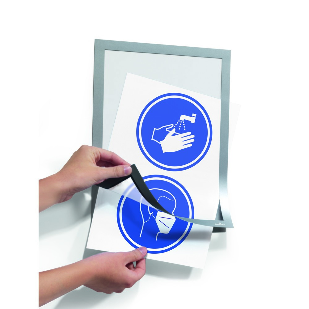 Productafbeelding nr. 6: Infoframe DURABLE DURAFRAME®, zelfklevend, DIN A4, metallisch zilver