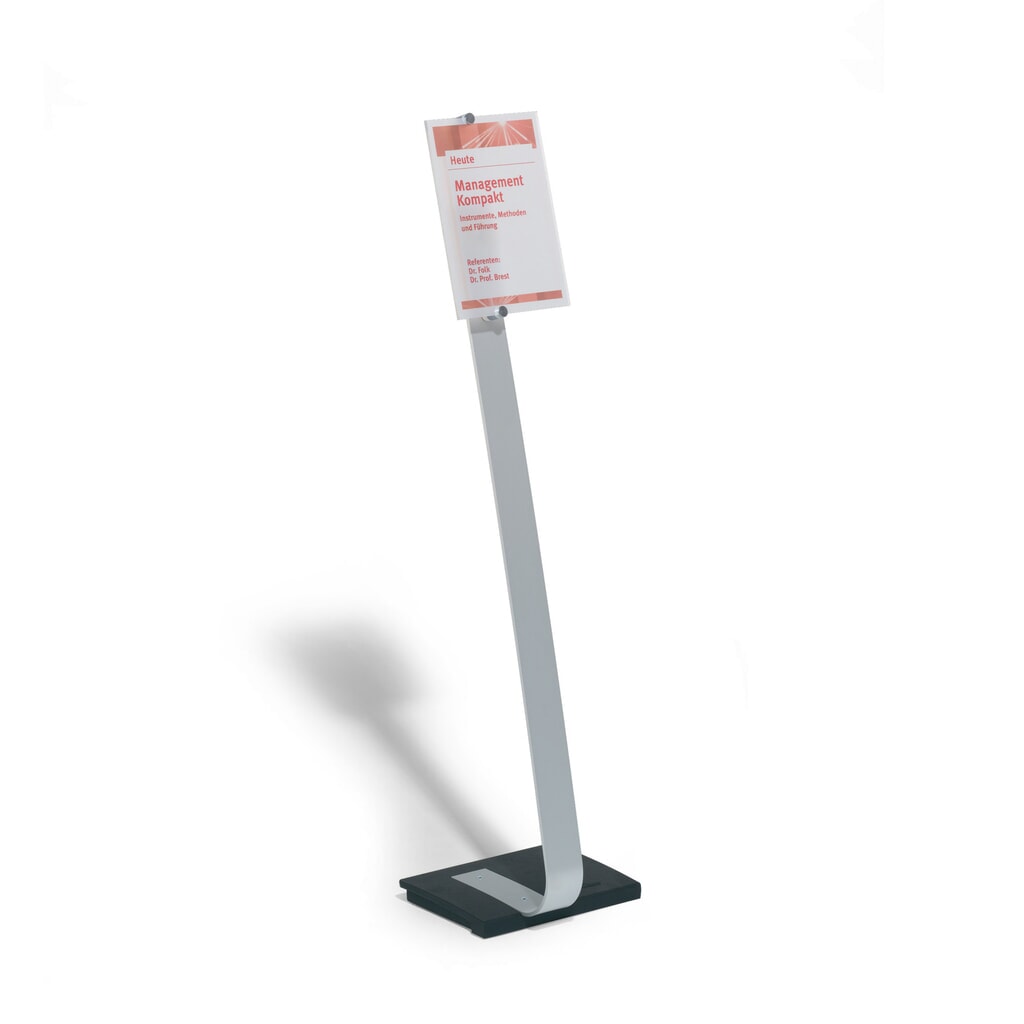 Informatiestandaard DURABLE Crystal Sign met acrylplaat, A4 Productafbeelding nr. 1: Informatiestandaard DURABLE Crystal Sign met acrylplaat, A4