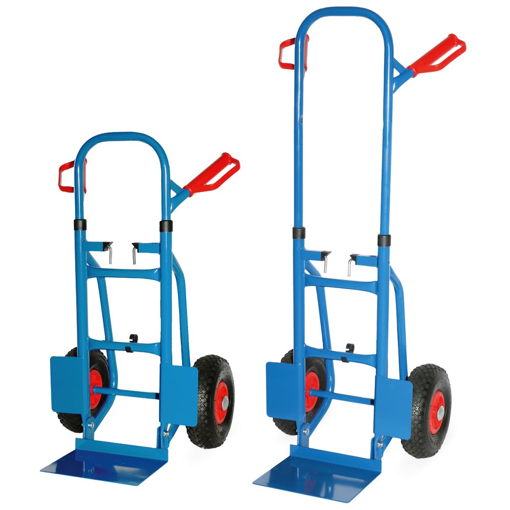 Product afbeelding: Inklapbare steekwagen HEMMDAL van buizenstaal, verzinkbare beugel, capaciteit 250 kg, steek bxd 270 x 200 mm