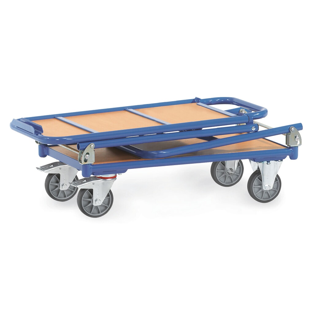 Inklapbare tafelwagen fetra® met stalen frame, 2 etages van 900 x 600 mm Productafbeelding nr. 3: Inklapbare tafelwagen fetra® met stalen frame, 2 etages van 900 x 600 mm