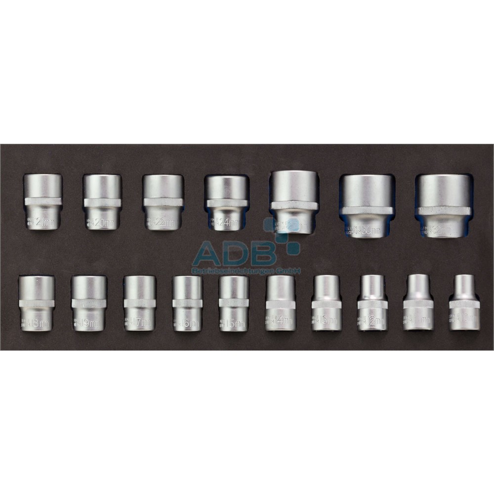 Productafbeelding nr. 2: Inlegbak voor gereedschapswagen voor 17-delige steeksleutelset 1/2 inch