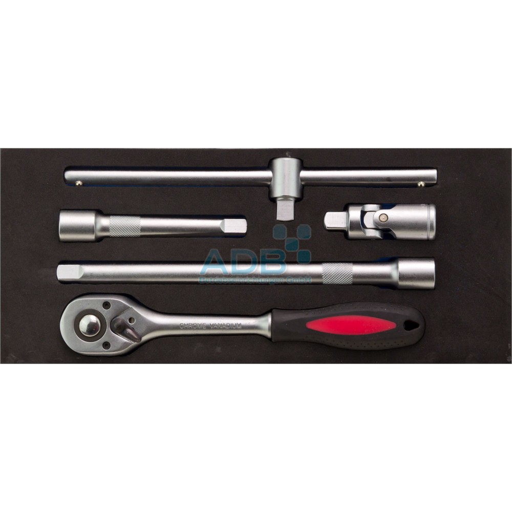 Productafbeelding nr. 2: Inlegbak voor gereedschapswagen voor 5-delige set steeksleutelhouders 1/2 inch