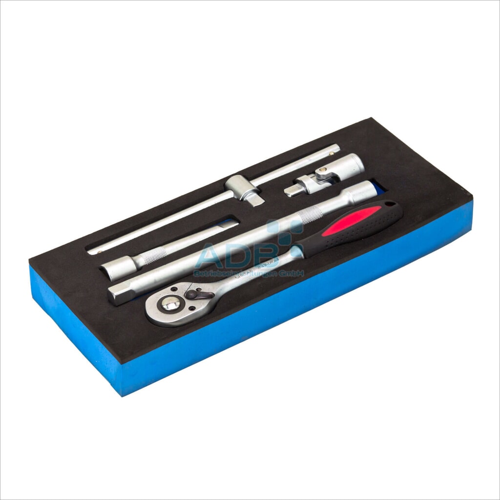 Inlegbak voor gereedschapswagen voor 5-delige set steeksleutelhouders 1/2 inch Product afbeelding: Inlegbak voor gereedschapswagen voor 5-delige set steeksleutelhouders 1/2 inch