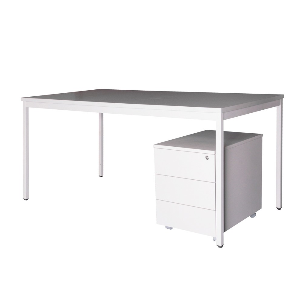 Product afbeelding: Inrichtingsset Steinbock®, bureau lxb 1.200 x 800 mm incl. ladekast op wielen, lichtgrijs