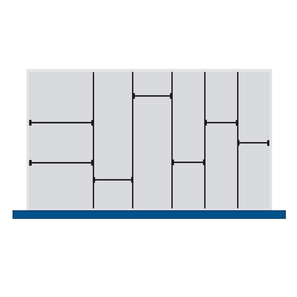 Product afbeelding: Scheidings- en inhaakwanden, 5 scheidingswanden, fronthoogte vanaf 150 mm