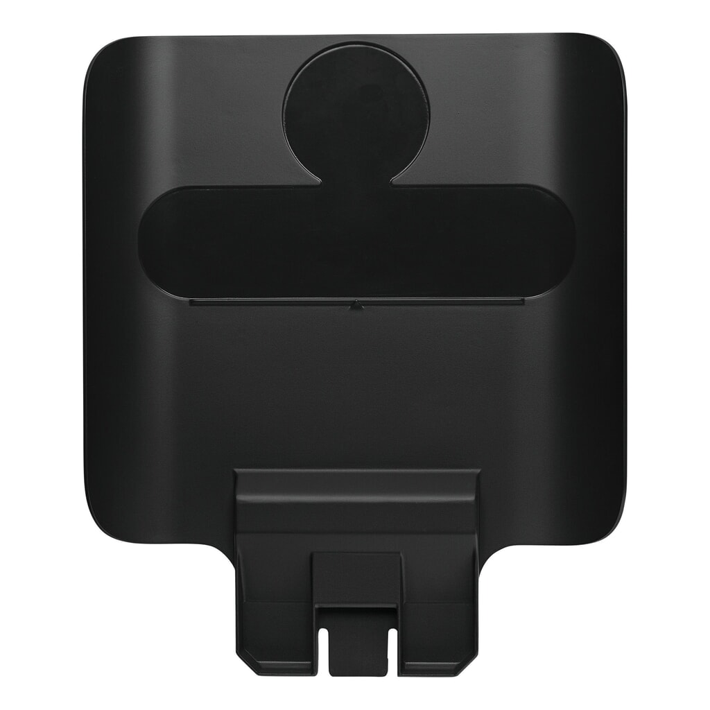 Product afbeelding: Instructiebord voor recyclingstation Rubbermaid® Slim Jim, zwart