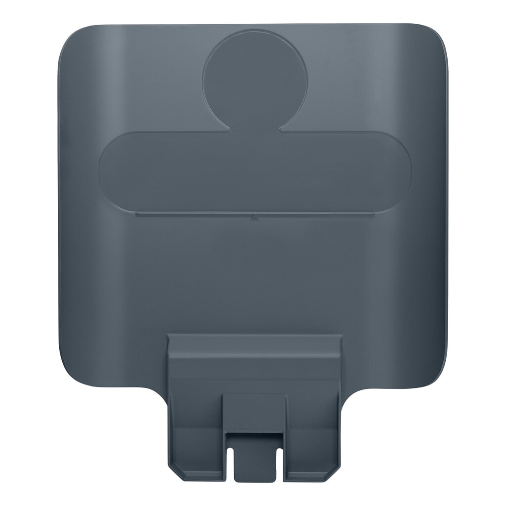 Instructiebord voor recyclingstation Rubbermaid® Slim Jim, grijs Product afbeelding: Instructiebord voor recyclingstation Rubbermaid® Slim Jim, grijs