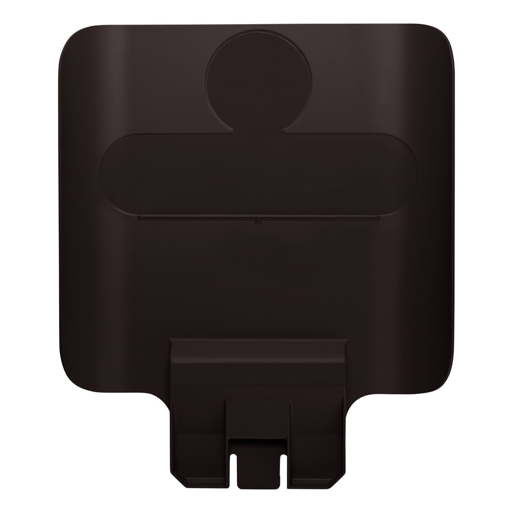 Product afbeelding: Instructiebord voor recyclingstation Rubbermaid® Slim Jim, bruin