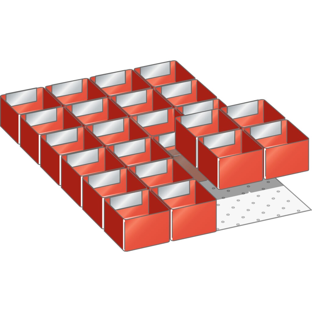 Inzetbakkenset LISTA 18x27E, (bxdxfh) 306x459x50 mm, 24-delig Product afbeelding: Inzetbakkenset LISTA 18x27E, (bxdxfh) 306x459x50 mm, 24-delig