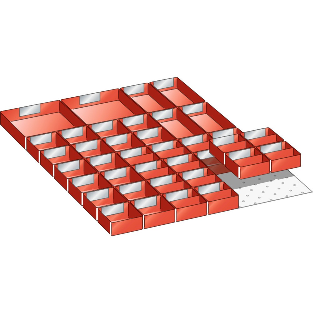Product afbeelding: Inzetbakkenset LISTA 27x36E, (bxdxfh) 459x612x50 mm, 38-delig