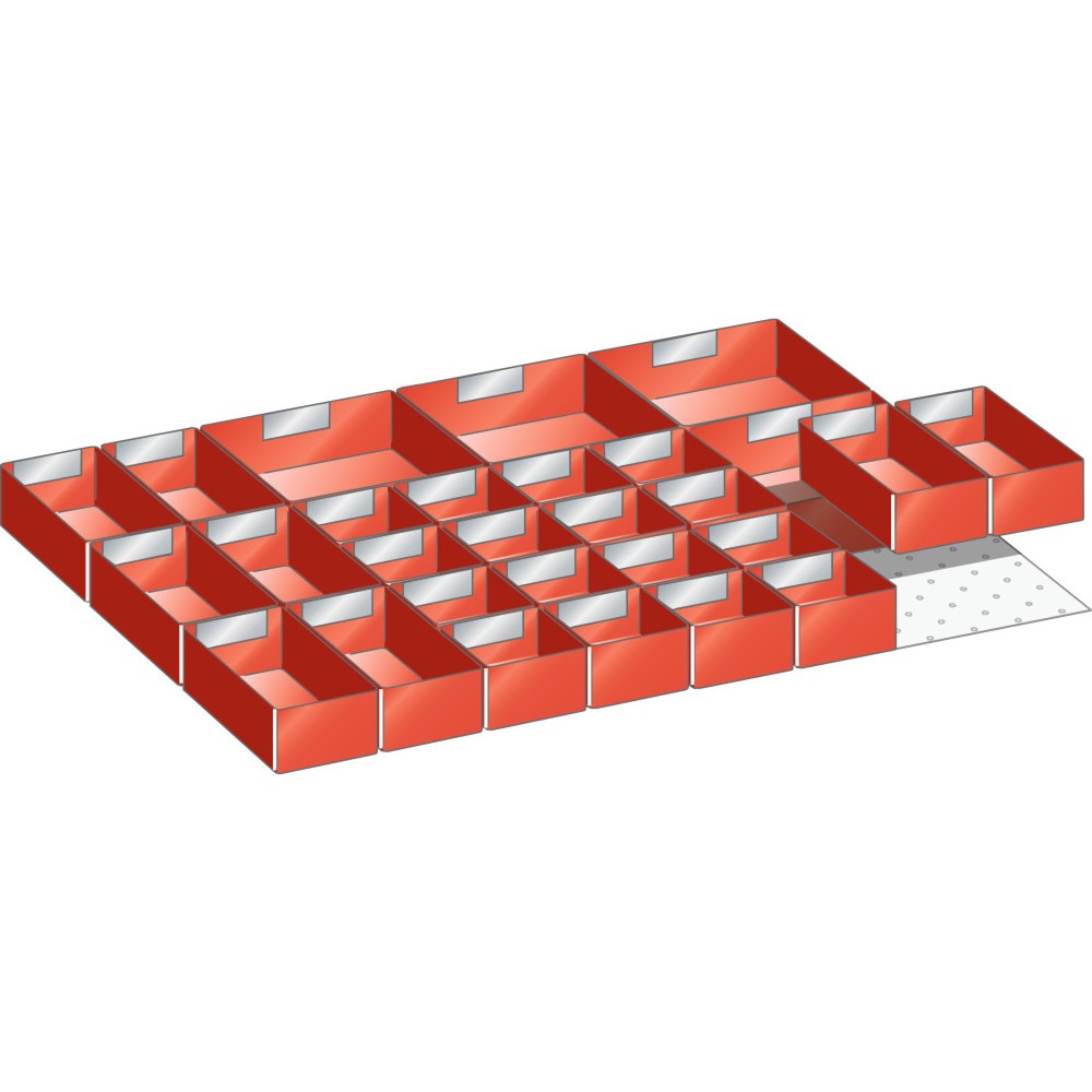 Product afbeelding: Inzetbakkenset LISTA 27x36E, (bxdxfh) 612x459x75 mm, 28-delig