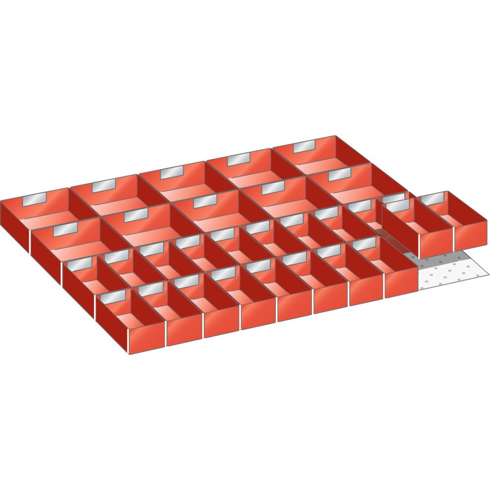 Product afbeelding: Inzetbakkenset LISTA 45x36E, (bxd) 765x612 mm, 30-delig, voor fronthoogte 50 mm