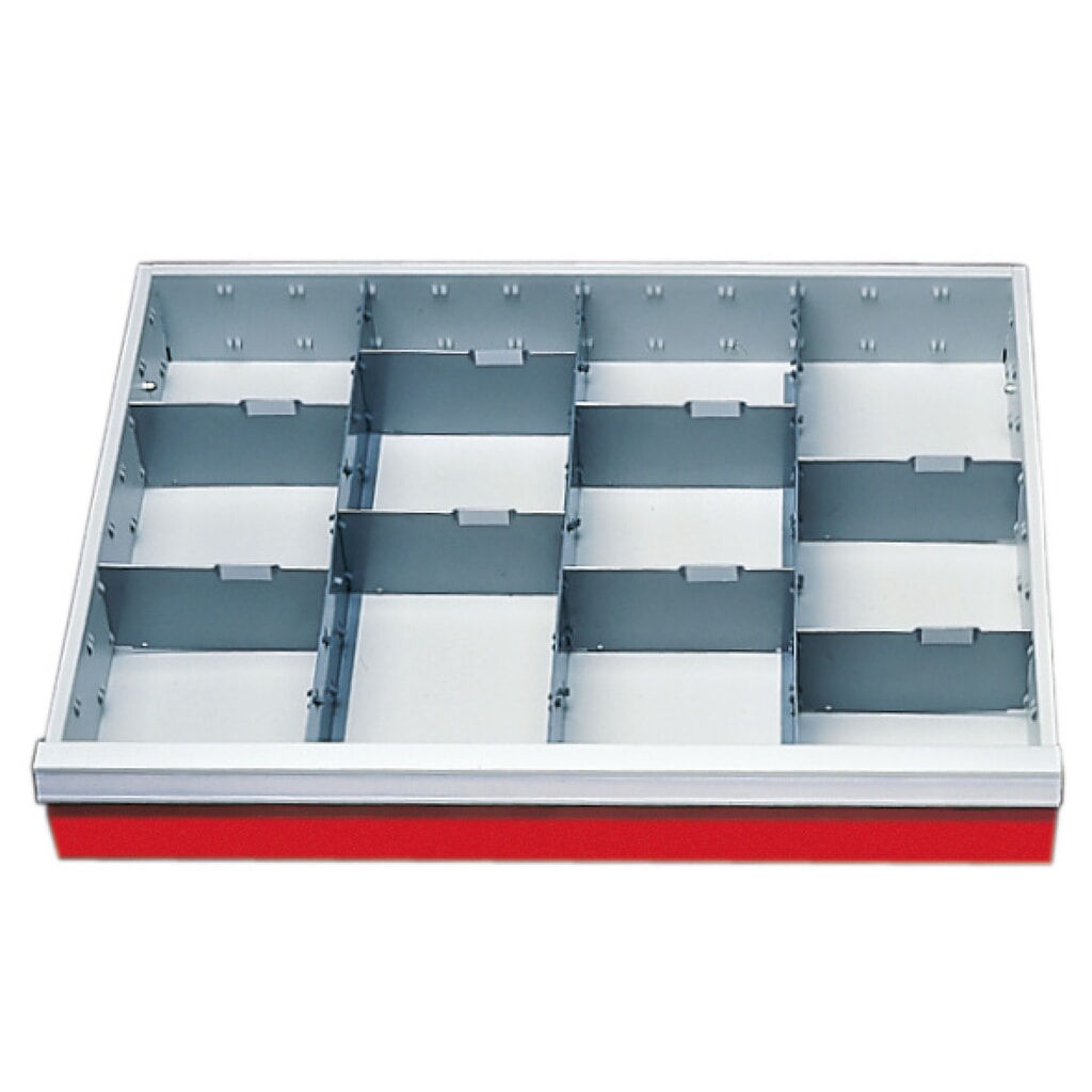 Inzetscheidingswand, breedte 680 mm, voor fronthoogte 100 mm Product afbeelding: Inzetscheidingswand, breedte 680 mm, voor fronthoogte 100 mm