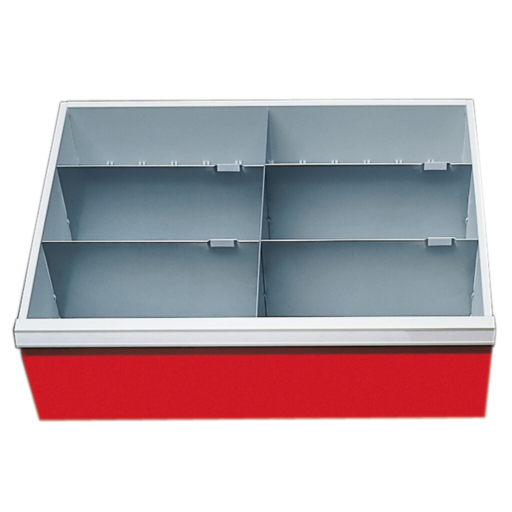 Inzetscheidingswand, breedte 680 mm, voor fronthoogte 200 mm Product afbeelding: Inzetscheidingswand, breedte 680 mm, voor fronthoogte 200 mm
