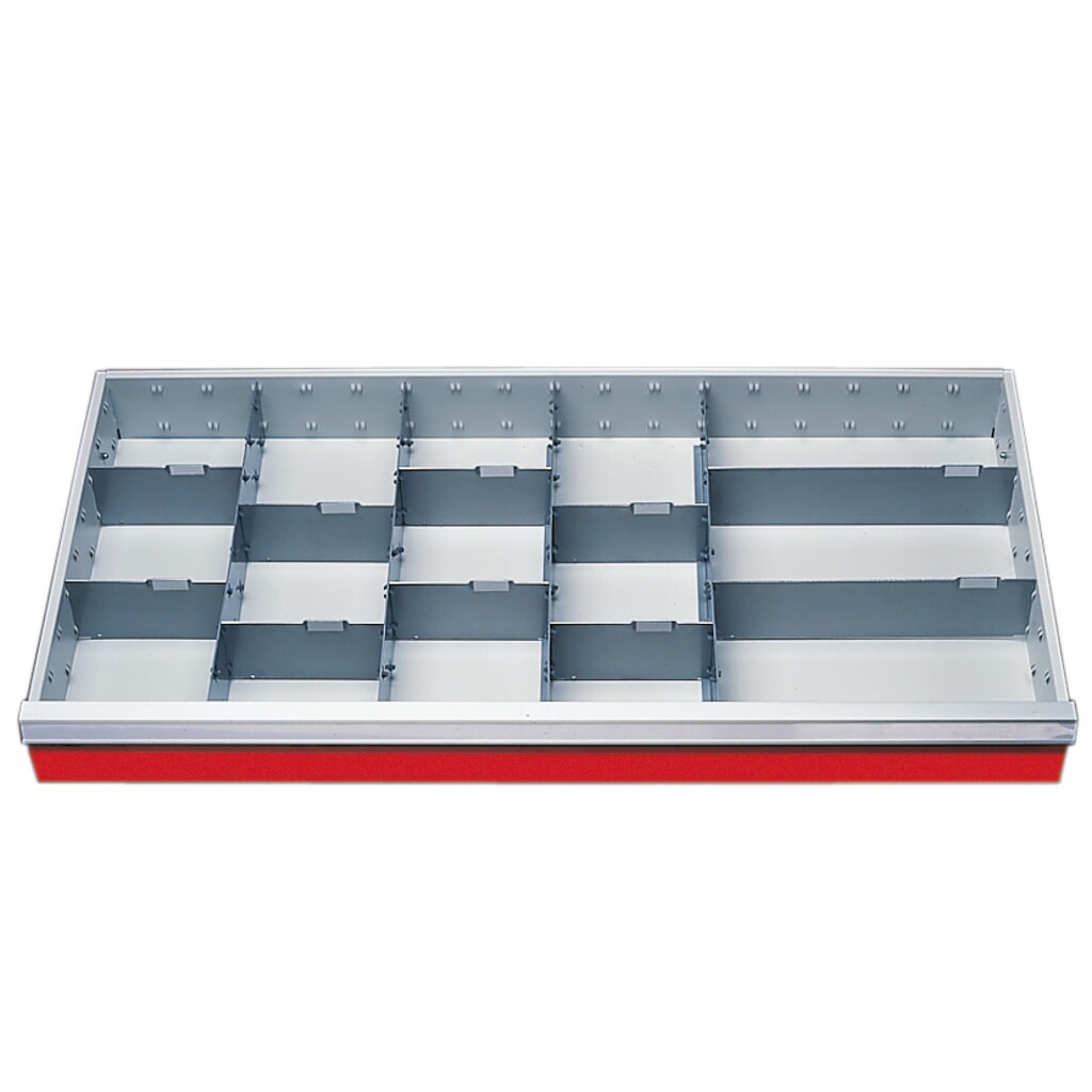 Inzetscheidingswand, breedte 980 mm, voor fronthoogte 100 mm Product afbeelding: Inzetscheidingswand, breedte 980 mm, voor fronthoogte 100 mm