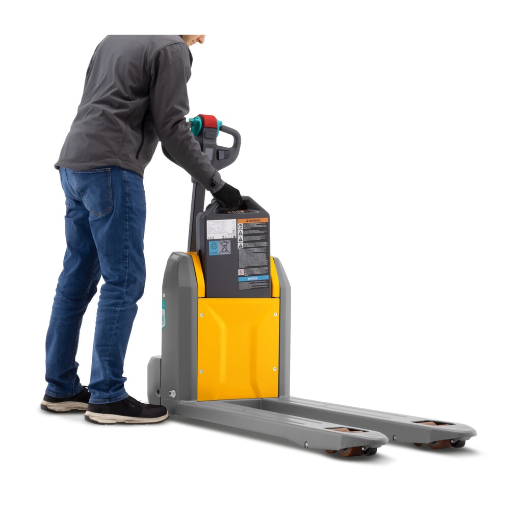 Jungheinrich elektrische palletwagen AME 15, draagvermogen 1.500 kg, vorklengte 1.150 mm, speciale vorkbreedte 670 mm, tandemwielen Productafbeelding nr. 4: Jungheinrich elektrische palletwagen AME 15, draagvermogen 1.500 kg, vorklengte 1.150 mm, speciale vorkbreedte 670 mm, tandemwielen