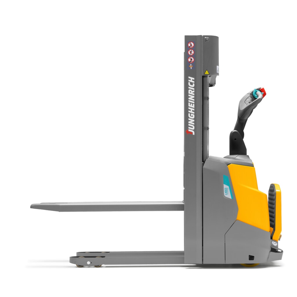 Jungheinrich elektrische stapelaar ERC 110i ZT met staplatform, tweevoudige telescoop hefmast, hefhoogte 2.300 mm, draagvermogen 1.000 kg, proportionele hydraulica Productafbeelding nr. 9: Jungheinrich elektrische stapelaar ERC 110i ZT met staplatform, tweevoudige telescoop hefmast, hefhoogte 2.300 mm, draagvermogen 1.000 kg, proportionele hydraulica