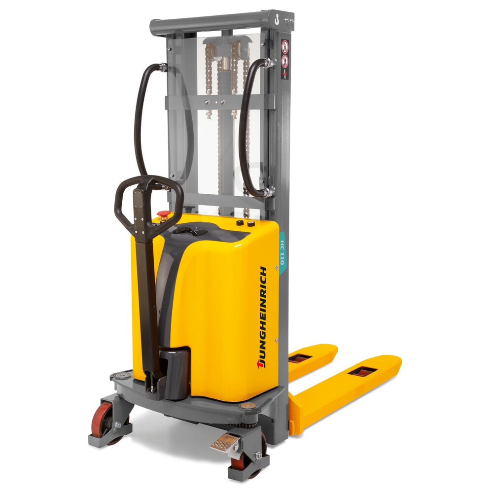 Product afbeelding: Jungheinrich elektrische stapelaar HC 110, semielektrisch, enkele mast, hefhoogte 1.600 mm, draagvermogen 1.000 kg
