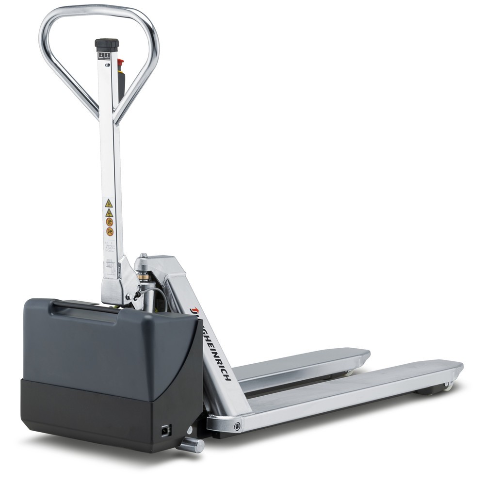 Product afbeelding: Jungheinrich Roestvrijstalen schaarhefwagen AMX I15e, capaciteit 1.500 kg, nylon