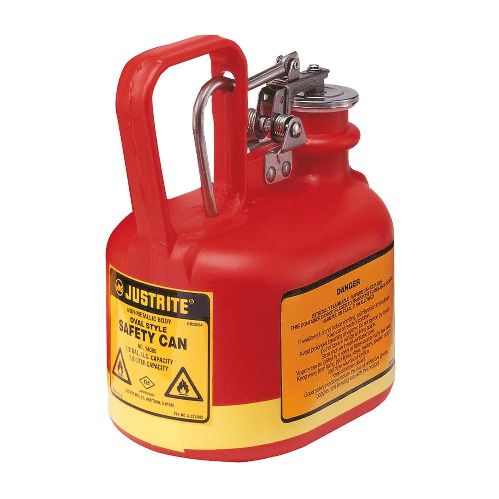 Productafbeelding nr. 1: Justrite HDPE-veiligheidsreservoir type I, rood, 2 liter