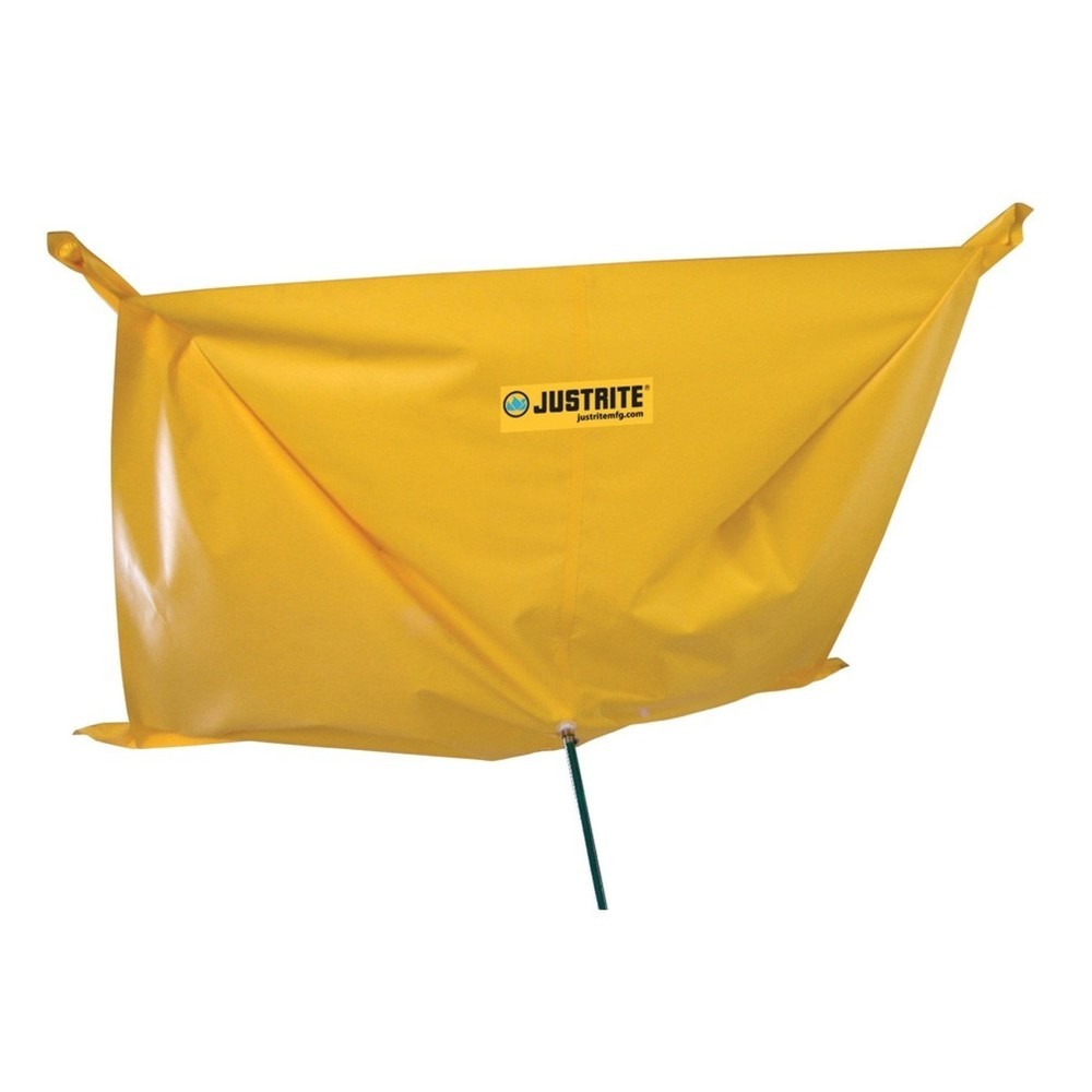Productafbeelding nr. 1: Opvangzeil voor lekkages Justrite, lxb 3,7 x 3,7 m, ogen