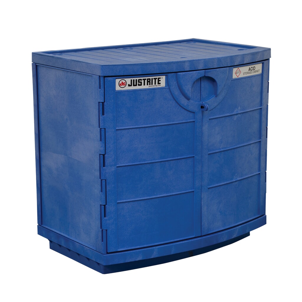 Product afbeelding: Justrite® n/a chemicaliënkast voor corrosieve chemicaliën, hxbxd 900 x 910 x 640 mm, 1 legbord, handmatig sluitend