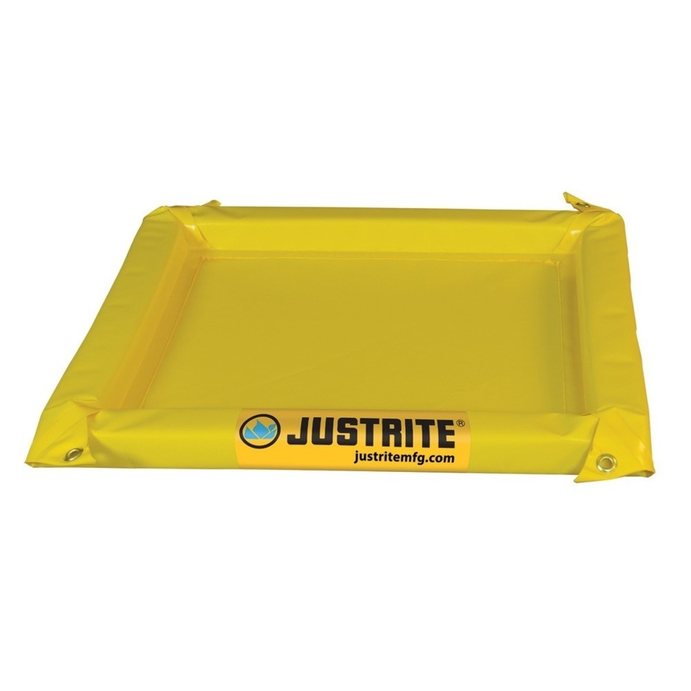 Product afbeelding: Pvc-vouwbak Justrite, wandhoogte 50 mm, binnenmaten 0,6 x 0,6 m, inhoud 19 l