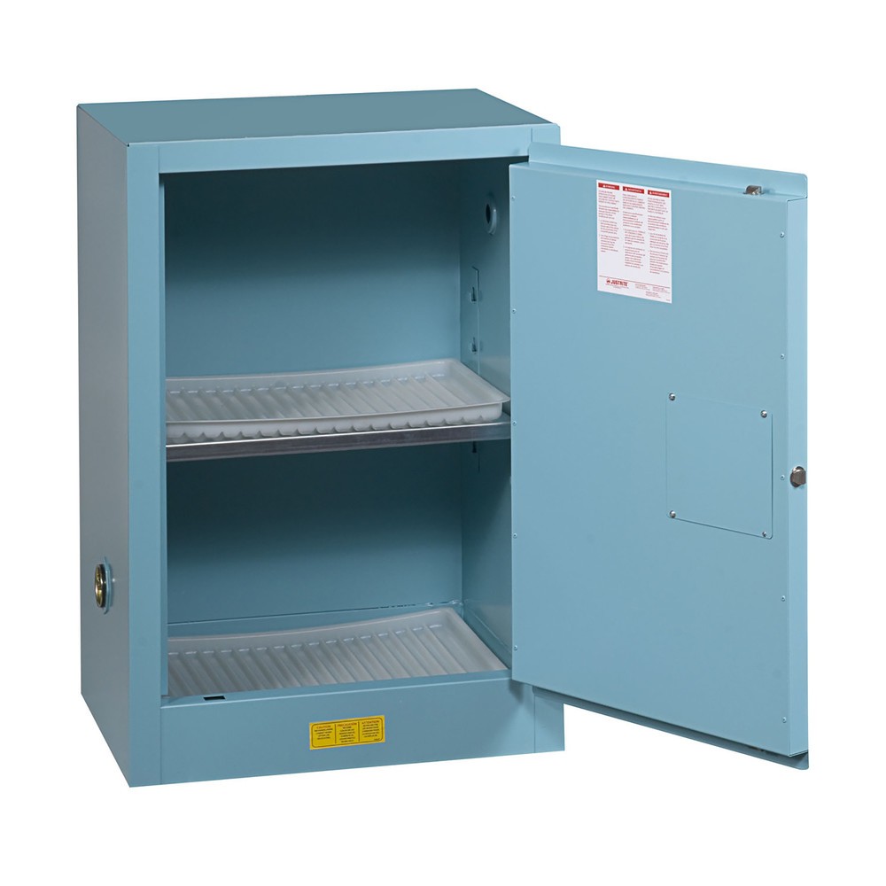 Productafbeelding nr. 2: Justrite® veiligheidskast Compac Sure-Grip® FM, voor bijtende stoffen, h x b x d 890 x 590 x 460 mm, 1 legbord, zelfsluitend