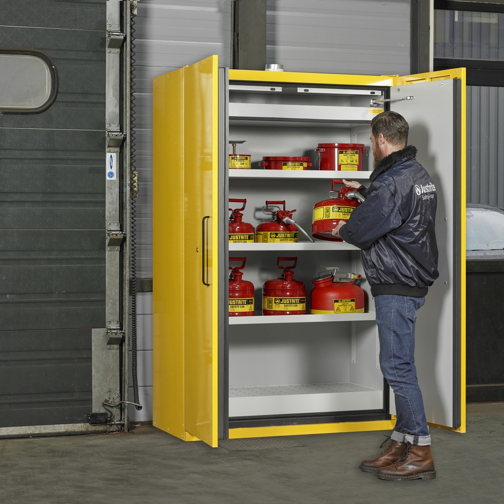 Productafbeelding nr. 2: Justrite® veiligheidskast EN F90, 2 vleugeldeuren