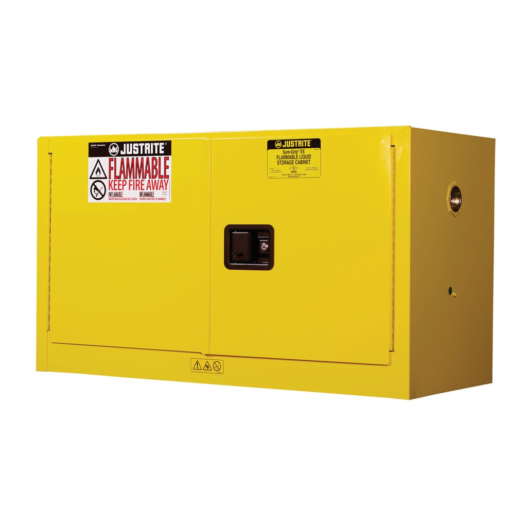 Justrite® brandveilige kluis Piggyback Sure-Grip® FM, hxbxd 610 x 1.090 x 460 mm, 1 legbord, handmatig sluitend Product afbeelding: Justrite® brandveilige kluis Piggyback Sure-Grip® FM, hxbxd 610 x 1.090 x 460 mm, 1 legbord, handmatig sluitend