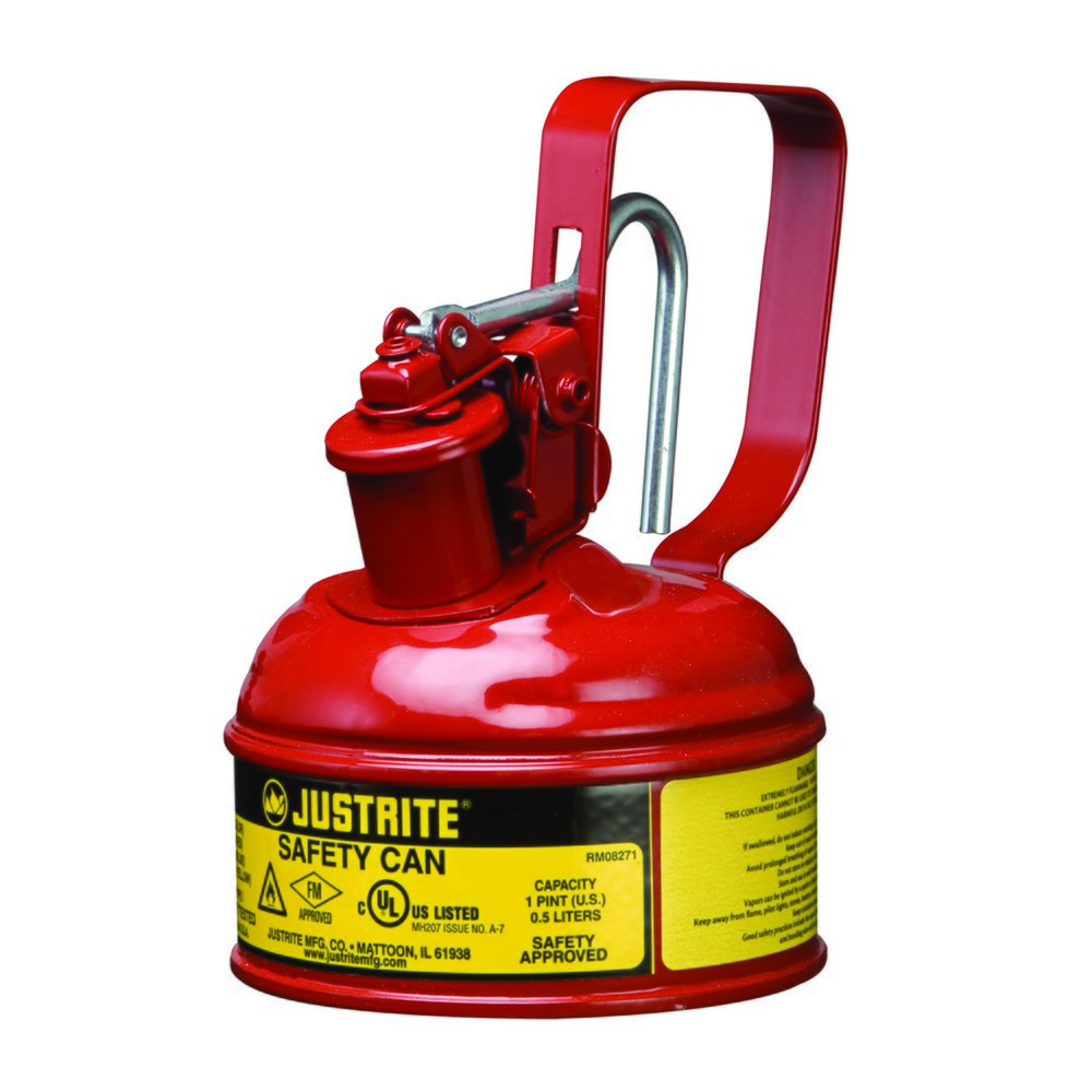 Productafbeelding nr. 2: Justrite veiligheidsreservoir type I, trekkerhandvat, rood, 1 liter