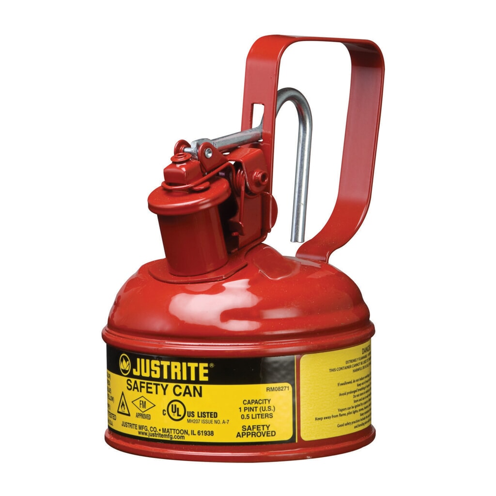 Productafbeelding nr. 2: Justrite veiligheidsreservoir type I, trekkerhandvat, rood, 1 liter