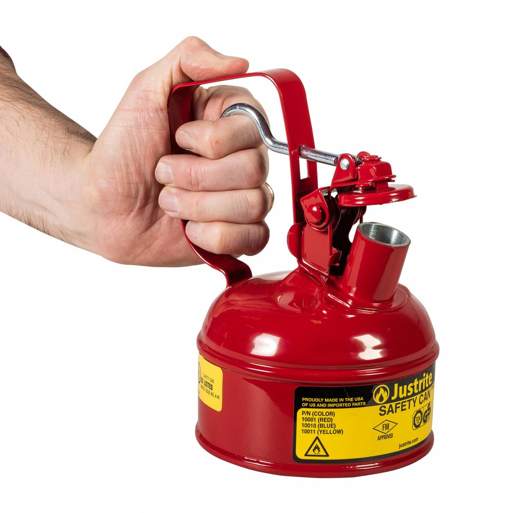 Productafbeelding nr. 3: Justrite veiligheidsreservoir type I, trekkerhandvat, rood, 4 liter