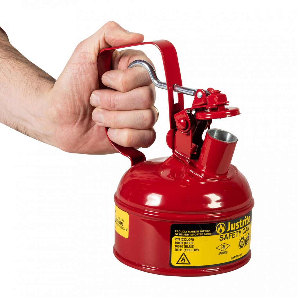 Justrite veiligheidsreservoir type I, trekkerhandvat, rood, 1 liter Productafbeelding nr. 3: Justrite veiligheidsreservoir type I, trekkerhandvat, rood, 1 liter