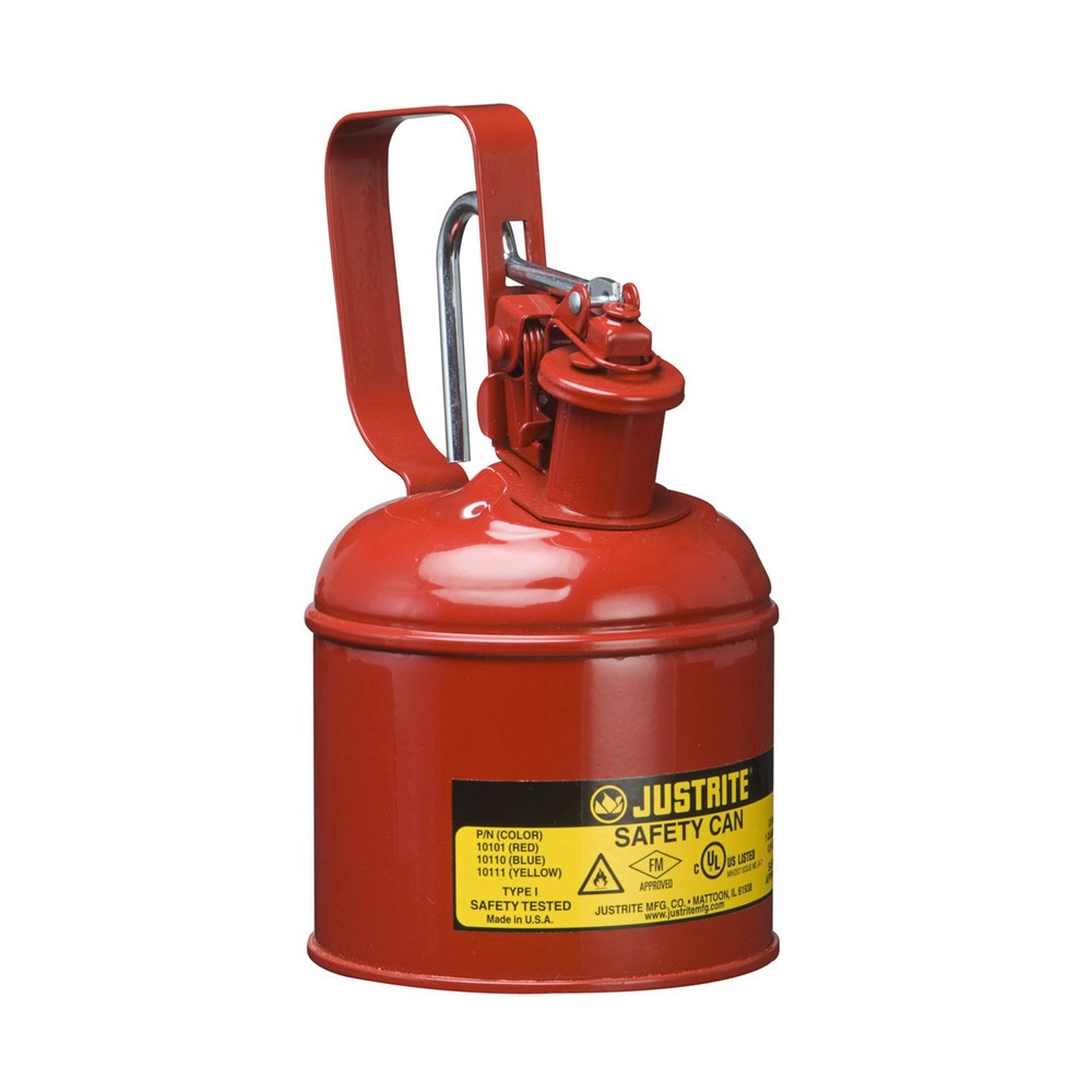 Productafbeelding nr. 1: Justrite veiligheidsreservoir type I, trekkerhandvat, rood, 1 liter