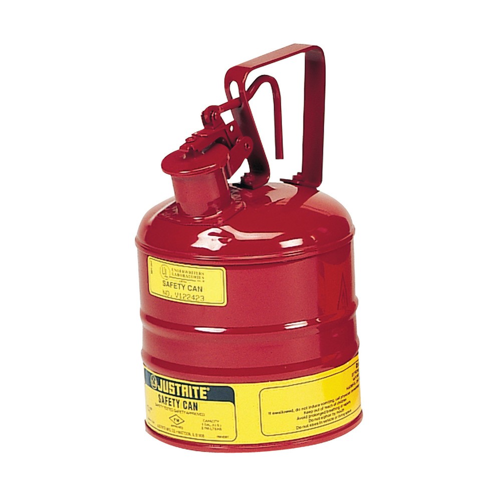 Product afbeelding: Justrite veiligheidsreservoir type I, trekkerhandvat, rood, 4 liter