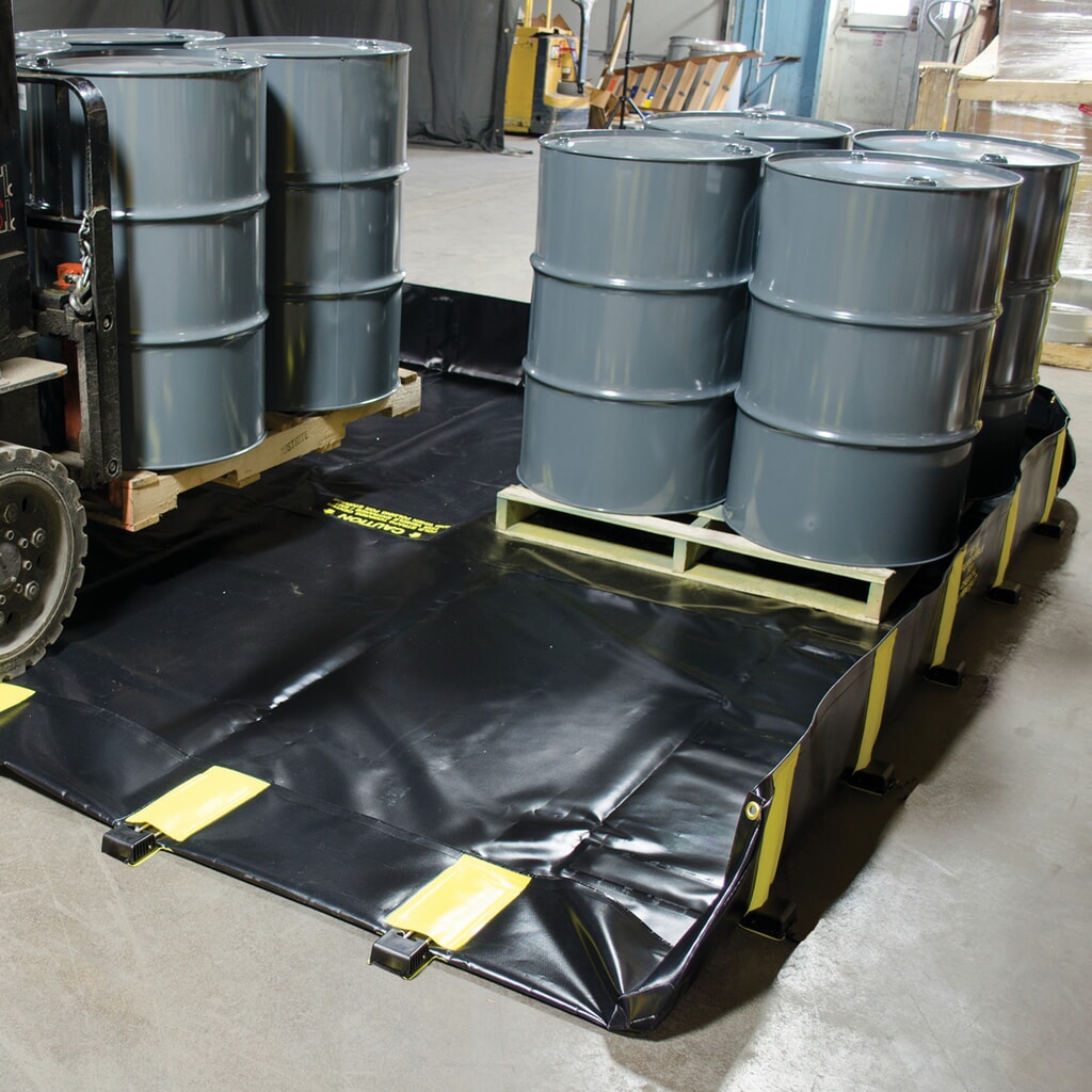 Productafbeelding nr. 5: Justrite® vouw-lekbak van polyvinylchloride QuickBerm®, inhoud 2.820 l