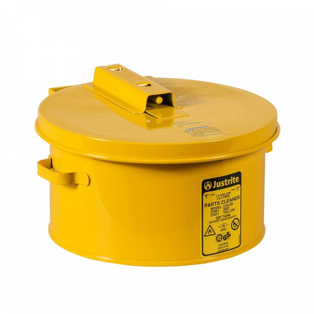 Productafbeelding nr. 1: Justrite was- en dompelbak, geel, 4 liter