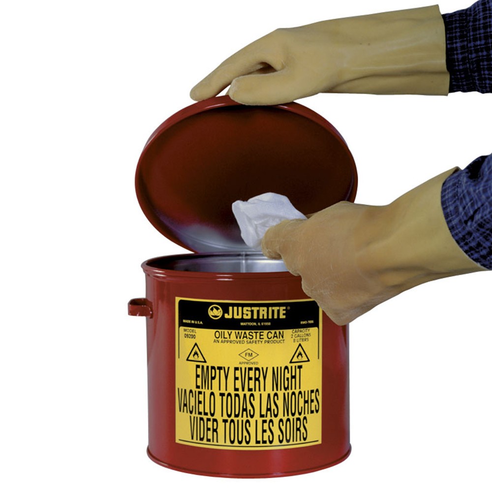 Productafbeelding nr. 2: Justrite werkbankverzamelbak, handmatig, rood, 8 liter