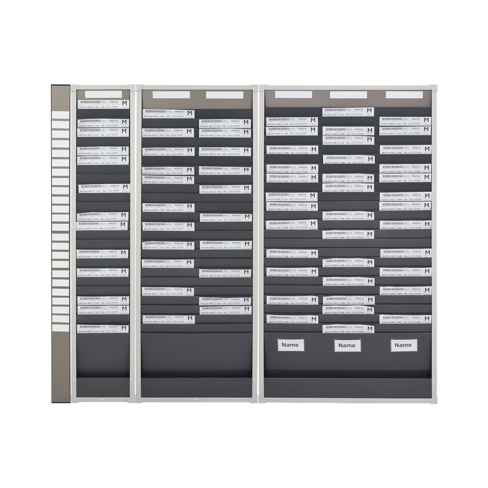 Productafbeelding nr. 2: Kaartensorteerbord, 1 rij, 25 vakken, hxb 1.350 x 260 mm
