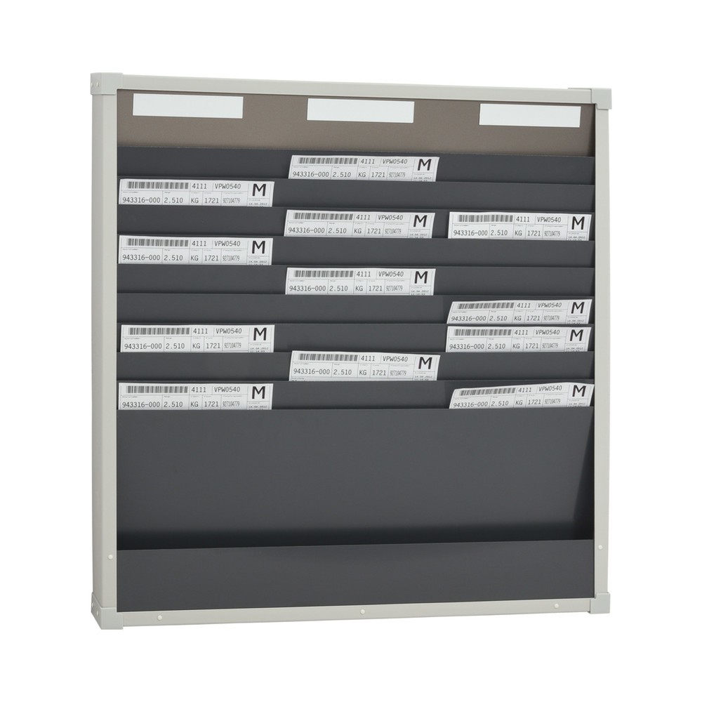 Product afbeelding: Kaartensorteerbord, 3 rijen van telkens 10 vakken, hxb 750 x 720 mm