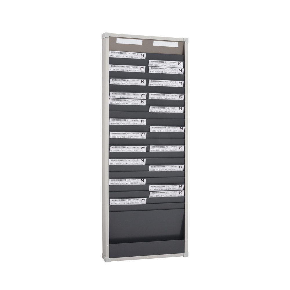 Product afbeelding: Kaartensorteerbord, 2 rijen van telkens 25 vakken, hxb 1.350 x 490 mm