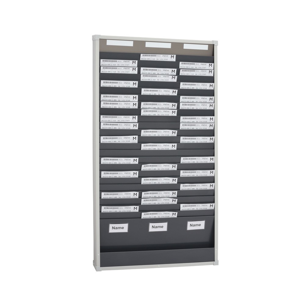 Product afbeelding: Kaartensorteerbord, 3 rijen van telkens 25 vakken, hxb 1.350 x 720 mm