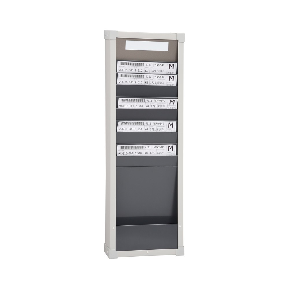 Product afbeelding: Kaartensorteerbord, 1 rij, 10 vakken, hxb 750 x 260 mm