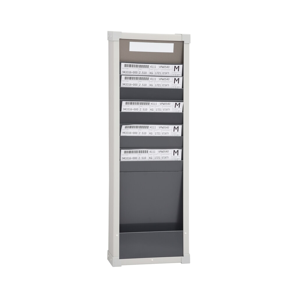 Kaartensorteerbord, 1 rij, 10 vakken, hxb 750 x 260 mm Product afbeelding: Kaartensorteerbord, 1 rij, 10 vakken, hxb 750 x 260 mm